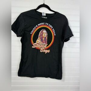 Juniors Stranger Things black graphic tshirt. Size Medium.